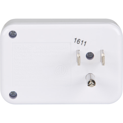 Prime&reg; USB Charger with Surge Protector GTA Hardware Inc