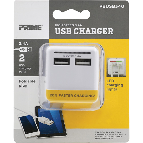 Chargeur USB Prime haute vitesse GTA Hardware Inc