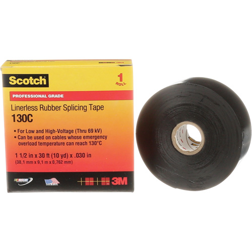 Ruban d'&eacute;pissure en caoutchouc sans doublure Scotch, 38 mm (1-1/2") " la, 9 m (30') " lo GTA Hardware Inc