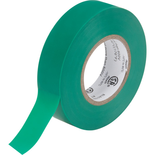 Electrical Tape, 19 mm (3/4") x 18 M (60'), Green, 7 mils GTA Hardware Inc