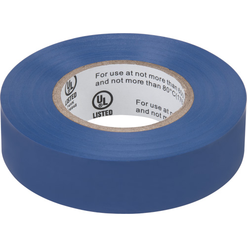 Electrical Tape, 19 mm (3/4") x 18 M (60'), Blue, 7 mils GTA Hardware Inc