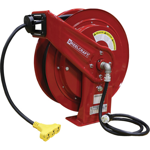 70000 Power Cord Reel, 100', SEOOW, 12 Gauge, 15 A GTA Hardware Inc