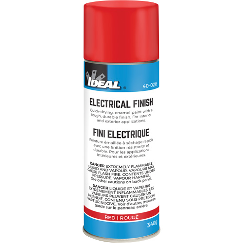 Peinture-&eacute;mail &agrave; s&eacute;chage rapide pour fini isolant, Canette a&eacute;rosol, Rouge GTA Hardware Inc