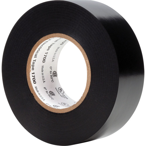 Ruban isolant en vinyle 1700 Temflex, 25,4 mm (1") x 20,1 m (66'), Noir, 7 mils GTA Hardware Inc