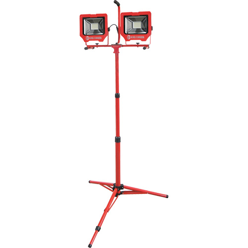 Baladeuses jumel&eacute;es avec tr&eacute;pied, DEL, 72 W, 8000 lumens, Boîtier en Aluminium GTA Hardware Inc