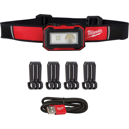 Lampe frontale magn&eacute;tique et lampe de travail, DEL, 450 lumens, 2,5 hres de fonctionnement, piles Rechargeable GTA Hardware Inc