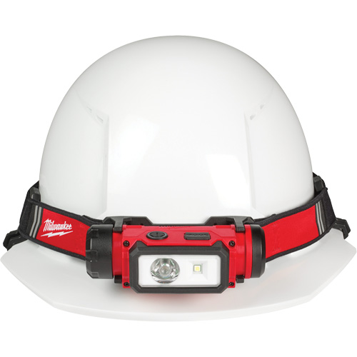 REDLITHIUM USB Hardhat Headlamp, LED, 600 Lumens, 5 Hrs. Run Time, Rechargeable Batteries GTA Hardware Inc
