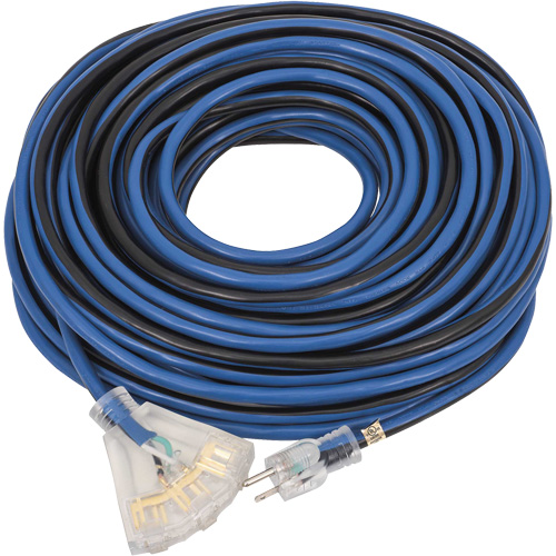 JLEC-12100 Contractor Grade Extension Cord, Indoor/Outdoor, SJTOW, 12 AWG, 15 A, 100' GTA Hardware Inc