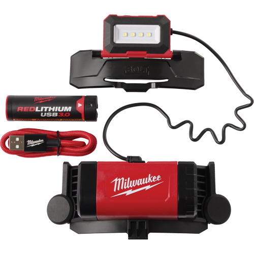 Lampe frontale USB Redlithium Bolt, DEL, 600 lumens, 4 hres de fonctionnement, piles Rechargeable GTA Hardware Inc