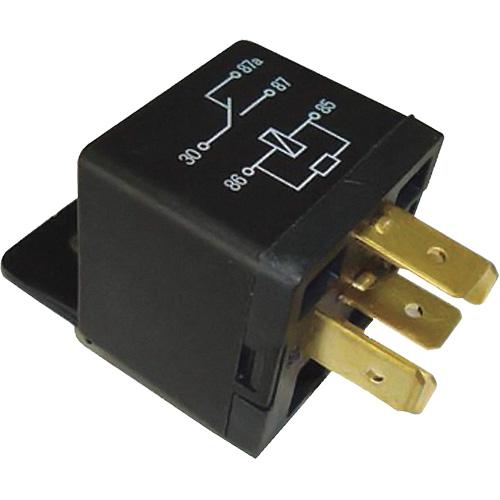 Mini relais unipolaire &agrave; une direction avec r&eacute;sistance, Prise, 40 A, 12 V GTA Hardware Inc