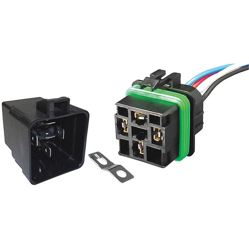 Weather-Resistant Sealed Relay & Pigtail Combo Pack, Mini-Breaker, 30 Amps, 24 V GTA Hardware Inc