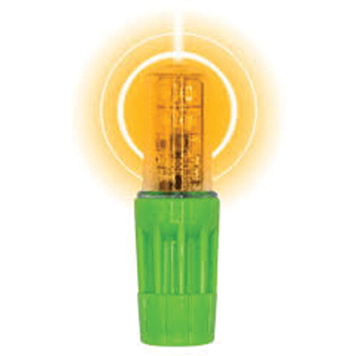 Lampe &agrave; DEL tr&egrave;s lumineuse Rocket II pour les fouets d'avertissement style &agrave; douille 1156, Clignotement, Ambr&eacute;e GTA Hardware Inc