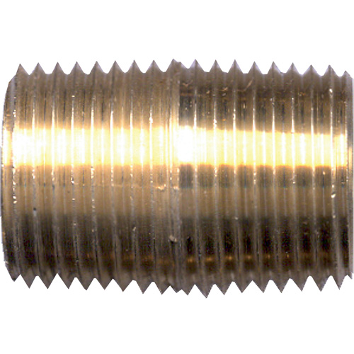 Close Nipple, Brass, 1/4", NPT GTA Hardware Inc