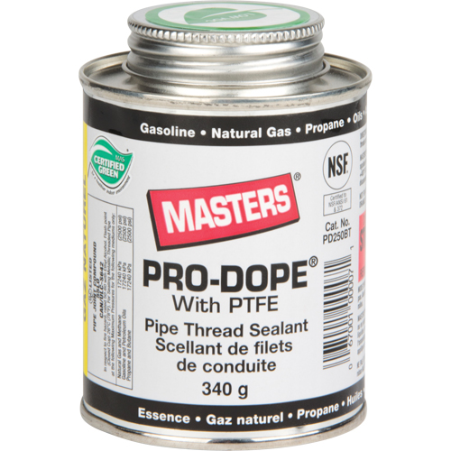 Scellant de filetage de tuyau, Canette &agrave; brosse, 250 ml, -129° C - 204° C/-200° F - 400° F GTA Hardware Inc