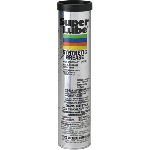 Graisse synth&eacute;tique Super Lube a/PFTE, 400 g, Cartouche GTA Hardware Inc