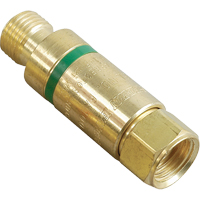 Flashback Arrestors - Oxy/Fuel Gas, Fuel Gas (red)/Oxygen (green), Regulator Adaptor Style GTA Hardware Inc