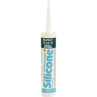 NuFlex&reg; 302 Bath And Kitchen Silicone Sealant, 300 ml, Cartridge, Clear GTA Hardware Inc
