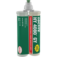 HY 4080 GY Structural Repair Hybrid Adhesive, Two-Part, Dual Cartridge, 400 g, Grey GTA Hardware Inc