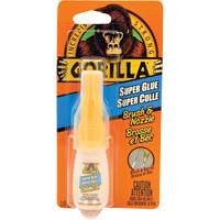 Colle cyanoacrylate avec embout et brosse, 10 g, Bouteille, Transparent GTA Hardware Inc