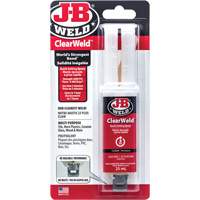 ClearWeld Adhesive, 25 ml, Syringe, Two-Part, Clear GTA Hardware Inc