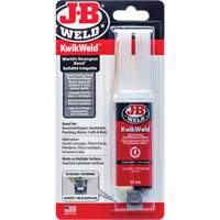KwikWeld Adhesive, 25 ml, Syringe, Two-Part, Grey GTA Hardware Inc