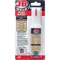 Plastic Bonder Adhesive, 25 ml, Syringe, Two-Part, Tan GTA Hardware Inc