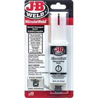 MinuteWeld Adhesive, 25 ml, Syringe, Two-Part, Clear GTA Hardware Inc