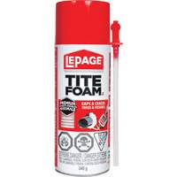 Scellant en mousse isolante pour trous & fissures Titefoam, Canette a&eacute;rosol, Blanc GTA Hardware Inc