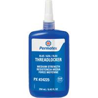 Adh&eacute;sif frein-filet, Bleu, Moyen, 250 ml, Bouteille GTA Hardware Inc
