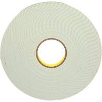 Double-Coated Foam Tape, 33 m (108') L x 25.4 mm (1") W, 62 mils, Urethane GTA Hardware Inc