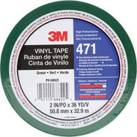 Ruban en vinyle 471, 50,8 mm (2") la x 32,9 m (108') lo, 5,2 mils, Vert GTA Hardware Inc