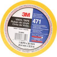 Ruban en vinyle 471, 25,4 mm (1") la x 32,9 m (108') lo, 5,2 mils, Jaune GTA Hardware Inc