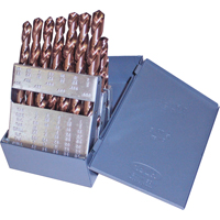 Jobber Length Drill Set, 15 Pieces, Cobalt GTA Hardware Inc