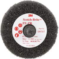 Brosse &agrave; lamelles pour la coupe et le polissage Scotch-Brite, Oxyde d'aluminium, Grain Fin, 2" x 1" x 1/4" GTA Hardware Inc