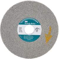 Meules d'&eacute;barbage EXL Scotch-Brite, 6" x 1", Arbre de 1", Oxyde d'aluminium GTA Hardware Inc