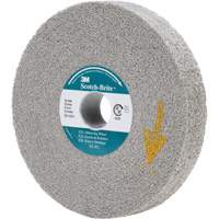 Meules d'&eacute;barbage EXL Scotch-Brite, 6" x 1", Arbre de 1", Oxyde d'aluminium GTA Hardware Inc
