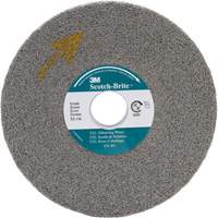 Meule d'&eacute;barbage EXL Scotch-Brite, 8" x 1", Arbre de 3" GTA Hardware Inc
