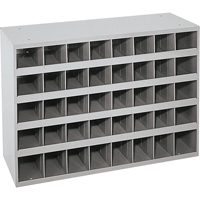Armoires pour bacs de rangement en acier, 33-3/4" la x 12" p x 23-7/8" h, Gris GTA Hardware Inc