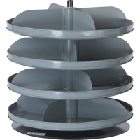 Modules de stockage Rotabin, 60 lb Capacit&eacute; par niveau, 10 Niveau(x), 42-1/8" ha x 17" dia GTA Hardware Inc