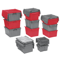 Flipak&reg; Polyethylene Plastic (PE) Distribution Containers, 19.7" x 11.8" x 7.3", Blue GTA Hardware Inc