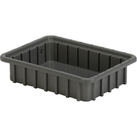 Contenants Divider Box, Poly&eacute;thyl&egrave;ne, 10,8" la x 8,3" p x 2,5" h, Gris GTA Hardware Inc