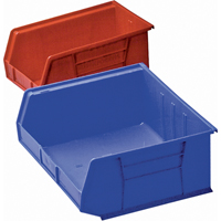 Plastic Bin, 8-1/4" W x 9" H x 18" D, Blue GTA Hardware Inc