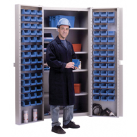 Armoire &agrave; combinaison avec porte creuse, 38" la x 24" p x 72" h, 4 tablettes GTA Hardware Inc