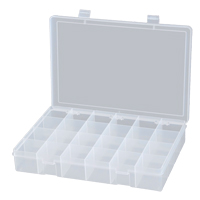 Boîtes &agrave; compartiments compactes en polypropyl&egrave;ne, 13-1/8" la x 9" p x 2-5/16" h, 24 compartiments GTA Hardware Inc