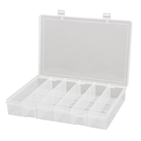 Boîtes &agrave; compartiments compactes en polypropyl&egrave;ne, 13-1/8" la x 9" p x 2-5/16" h, 6 compartiments GTA Hardware Inc