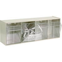 Syst&egrave;me de casiers modulaires Tip-Out, 23-5/8" la x 6-5/8" p x 8-1/8" h, 4 tiroirs GTA Hardware Inc