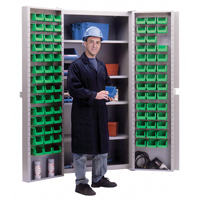 Armoire &agrave; combinaison avec porte creuse, 38" la x 24" p x 72" h, 4 tablettes GTA Hardware Inc