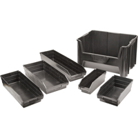 Bacs &agrave; pi&egrave;ces en plastique recycl&eacute;, 4-1/8" la x 11-5/8" p x 4" h, Capacit&eacute; de 30 lb GTA Hardware Inc