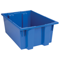 Contenants Stack & Nest, 8" x 19,5" x 13,5", Bleu GTA Hardware Inc