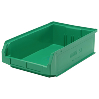 Contenants g&eacute;ants empilables, 12,375" la x 19,75" p x 5,875" h, Vert GTA Hardware Inc